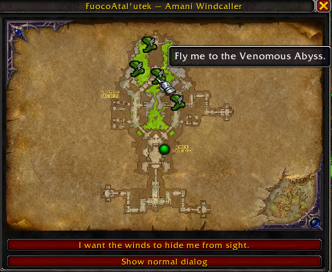 Hover a boot and the destination is named in your own language, straight from the game. Click it, off you fly.